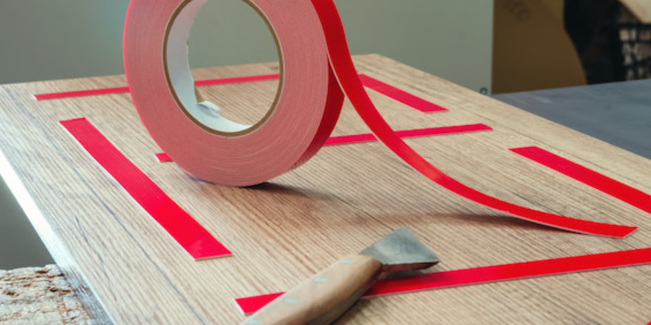 Double sided shop tape uses